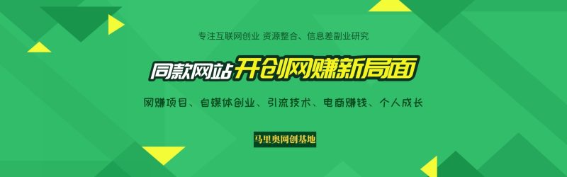 搭建同款资源网站，日入2000+网赚项目-副业赚钱-互联网创业-资源整合马里奥网创